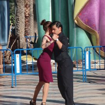 Dancing couple in Alicante